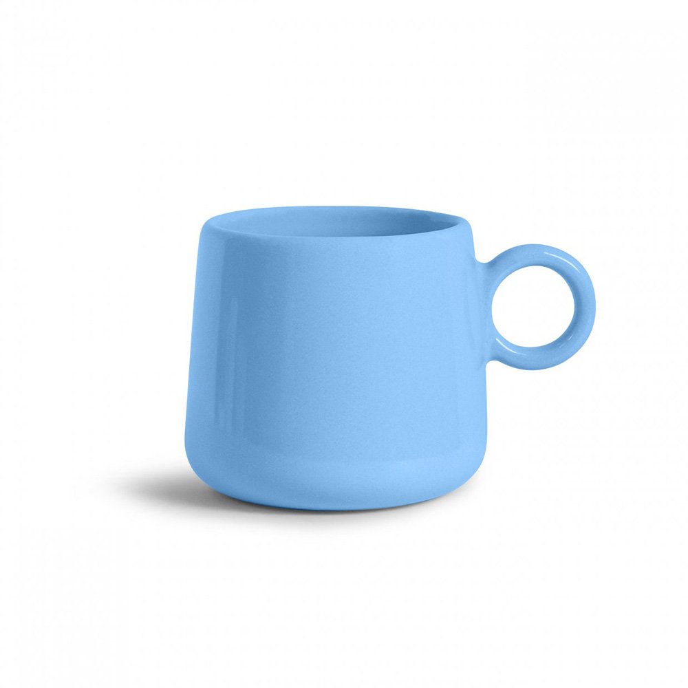 Mug en céramique avec anse bleu