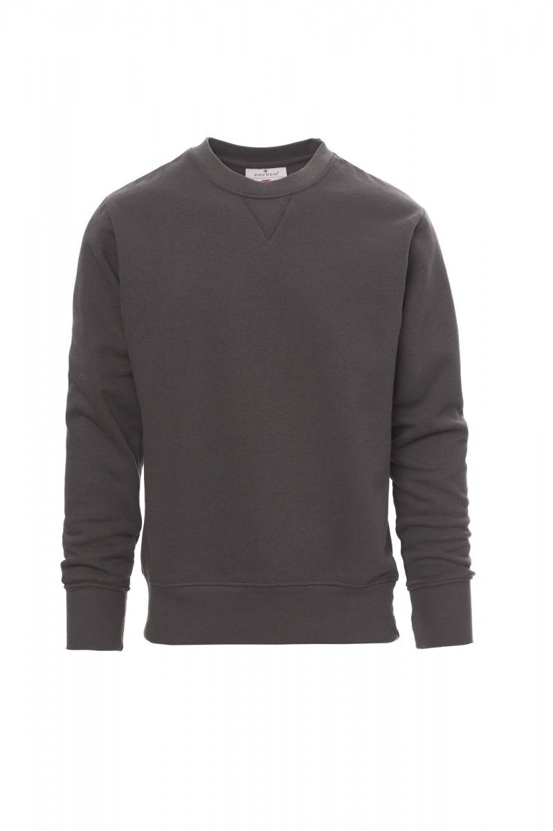 Sweat col rond gris anthracite