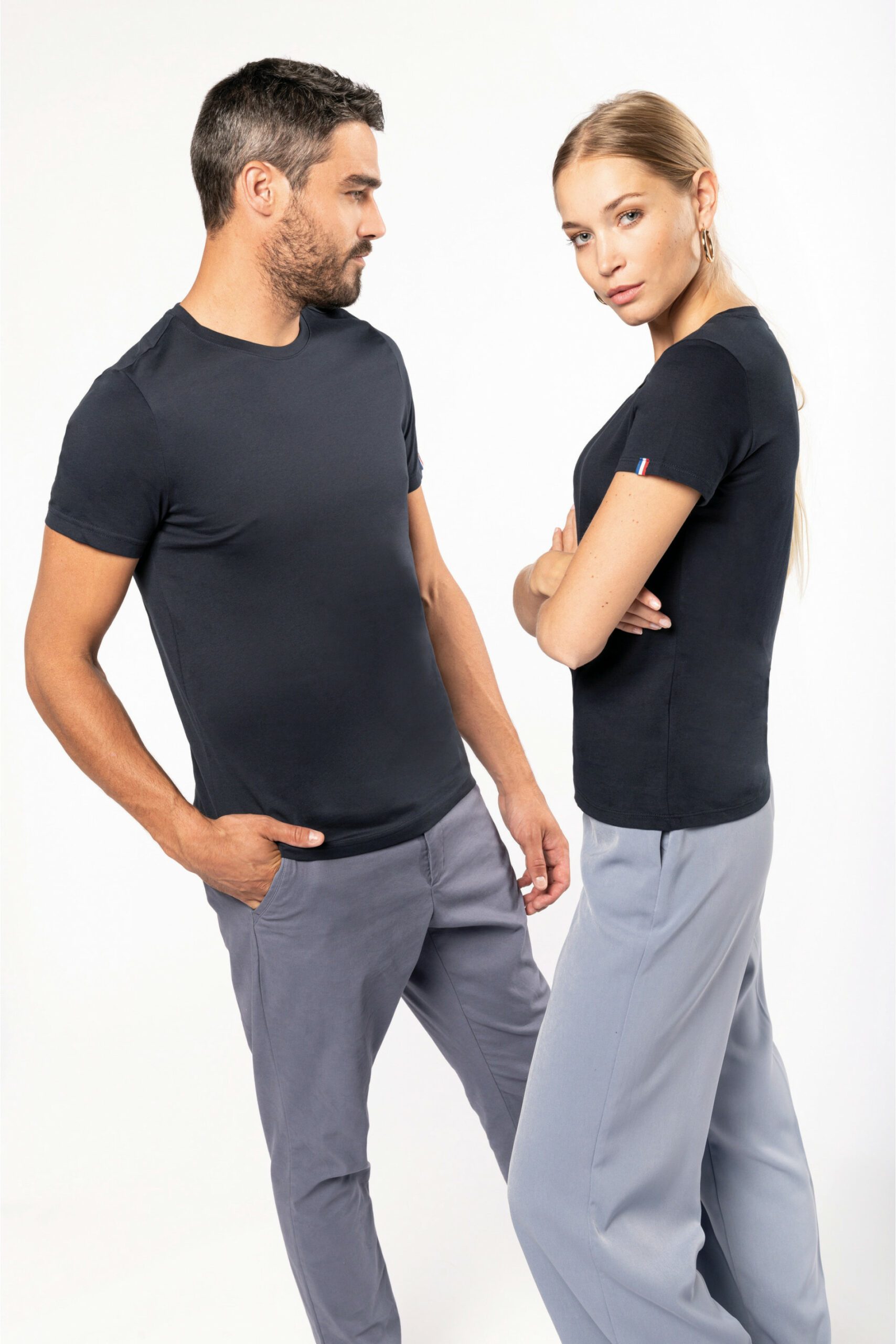 T-shirts marines Made in France homme et femme